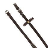 Leather reins with rubber grip