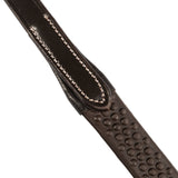 Leather reins with rubber grip