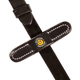 Leather reins with rubber grip