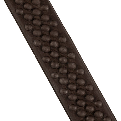 Leather reins with rubber grip