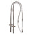 Leather magna reins with rubber grip