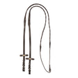 Leather magna reins with rubber grip
