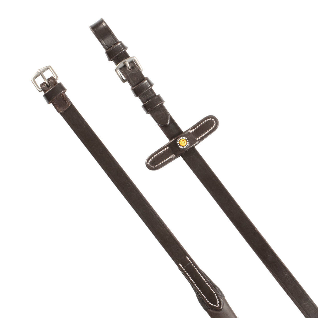 Leather magna reins with rubber grip