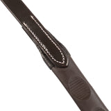 Leather magna reins with rubber grip