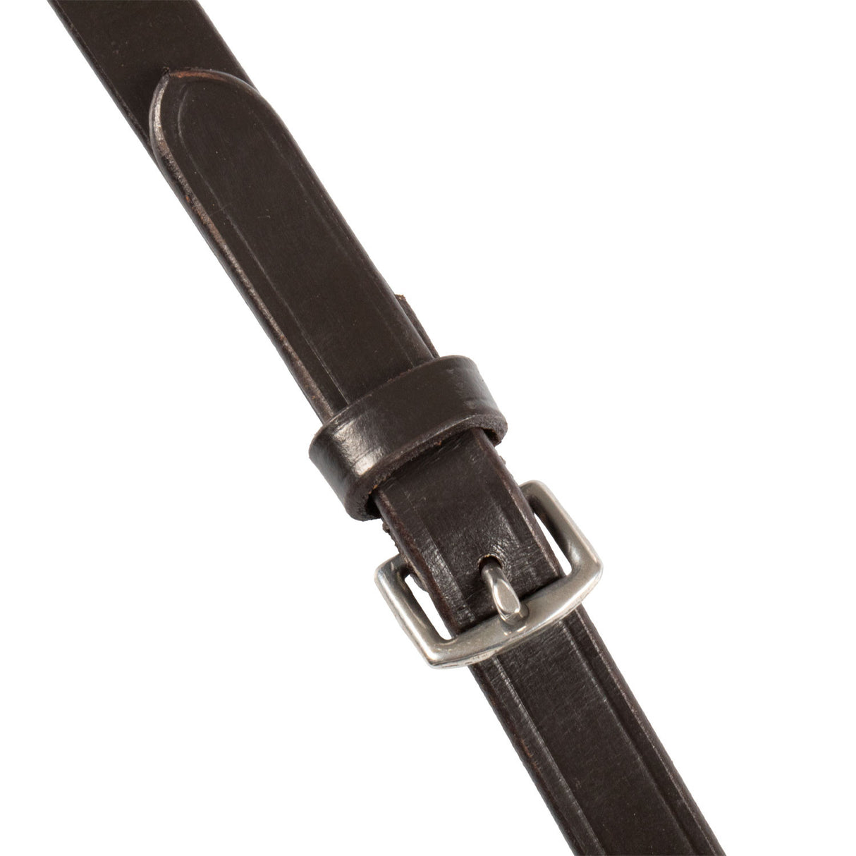 Leather magna reins with rubber grip