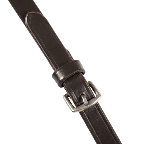 Leather magna reins with rubber grip