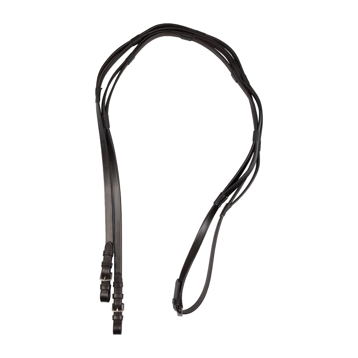 English leather reins with stainless steel handles and buckles