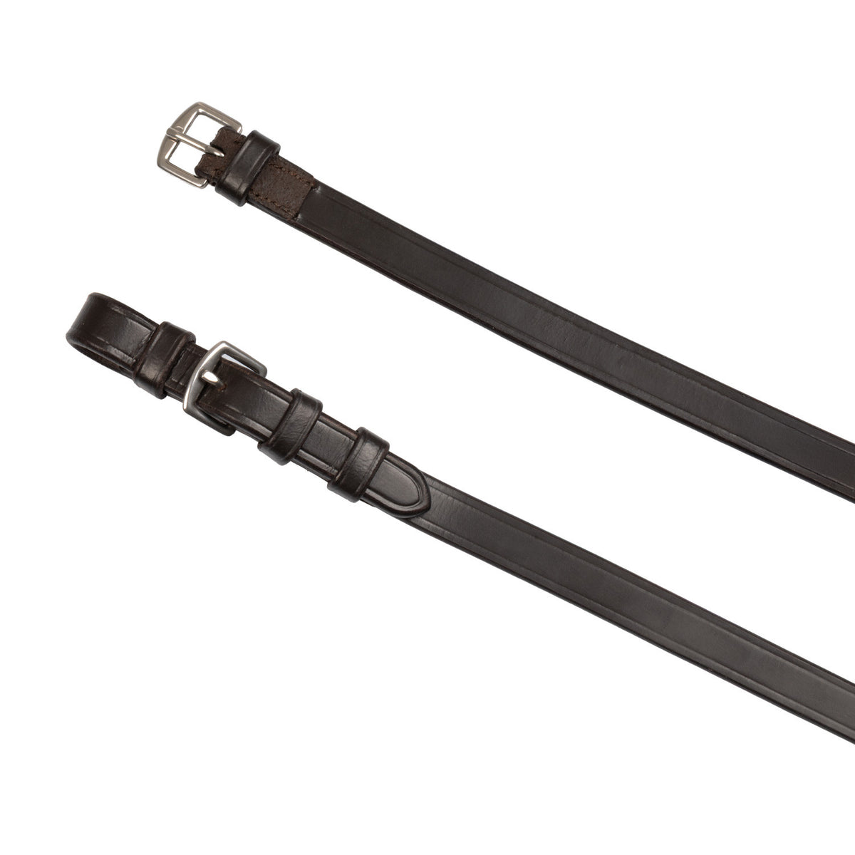 English leather reins with stainless steel handles and buckles