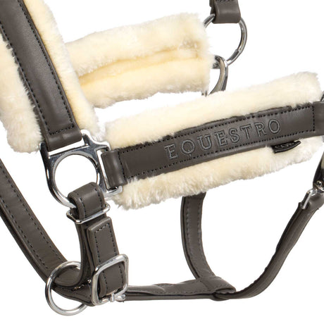 Polypropylene halter with faux sheepskin padding