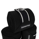 Equestro Breathable Fleece Bandages #colour_black