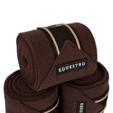 Equestro Breathable Fleece Bandages #colour_brown