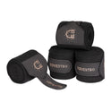 Fleece bandages with rhinestone logo