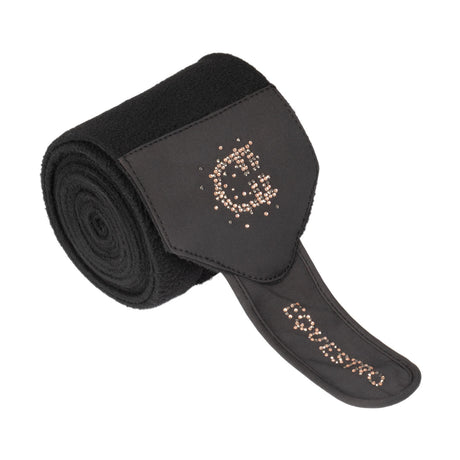 Fleece bandages with rhinestone logo