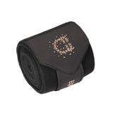 Fleece bandages with rhinestone logo