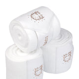 Fleece bandages with rhinestone logo
