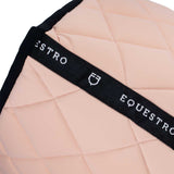 Equestro Jumping Saddle Pad With Embroidered Logo Black Line Edition