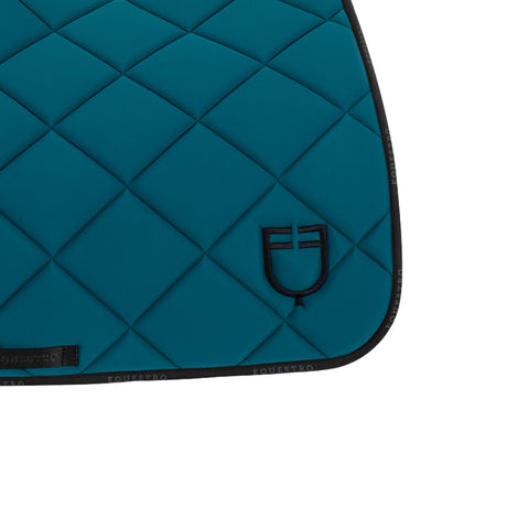 Jumping saddle pad technical fabric with logo