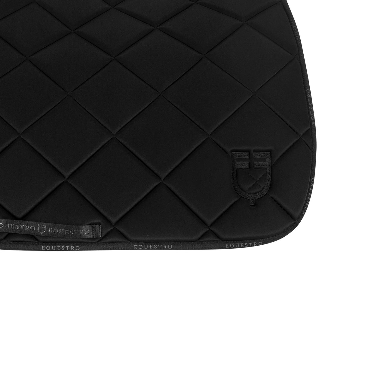 Dressage saddle pad technical fabric with logo