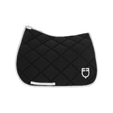 Dressage saddle pad technical fabric with logo