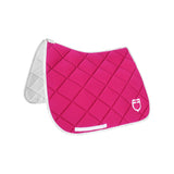 Dressage saddle pad technical fabric with logo