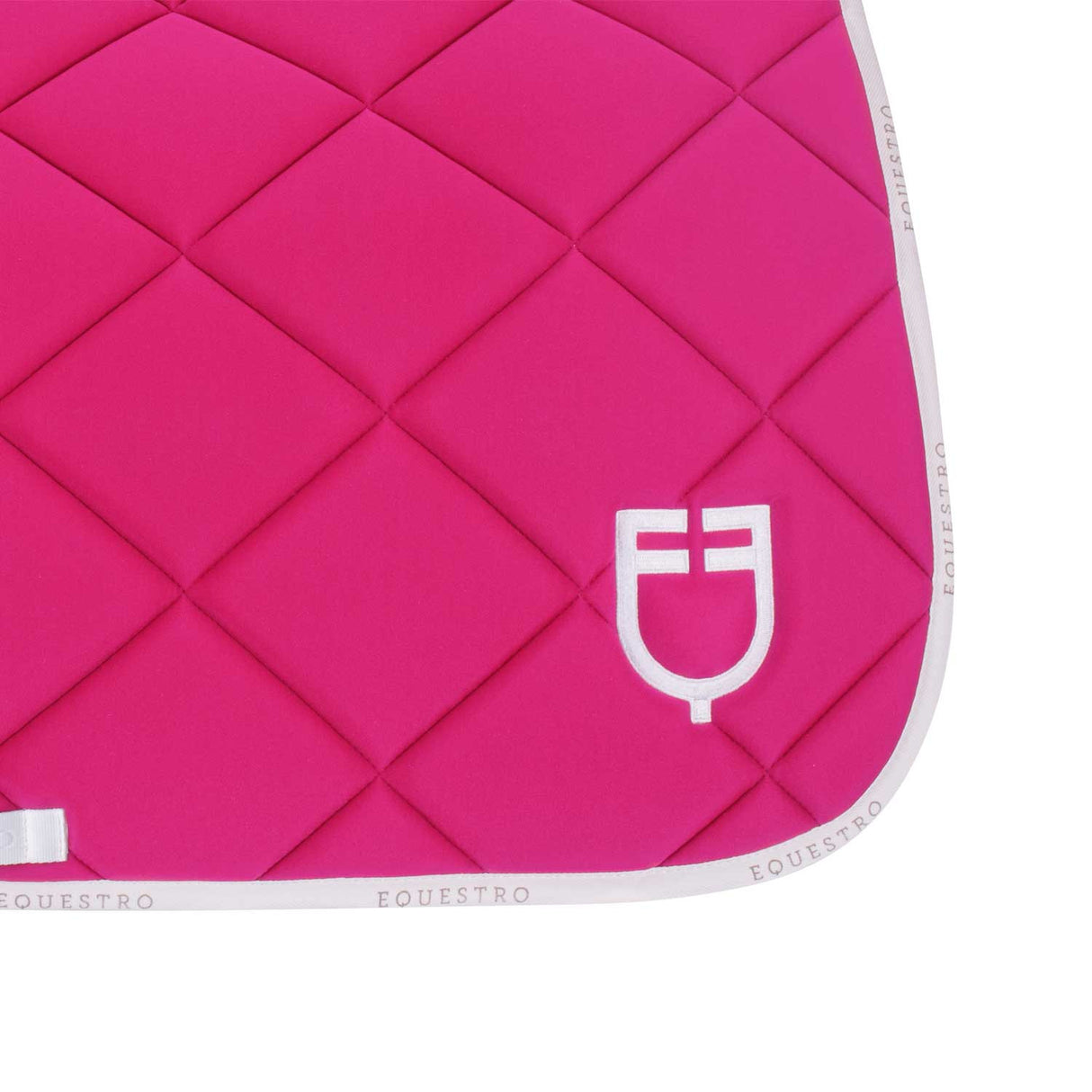 Dressage saddle pad technical fabric with logo