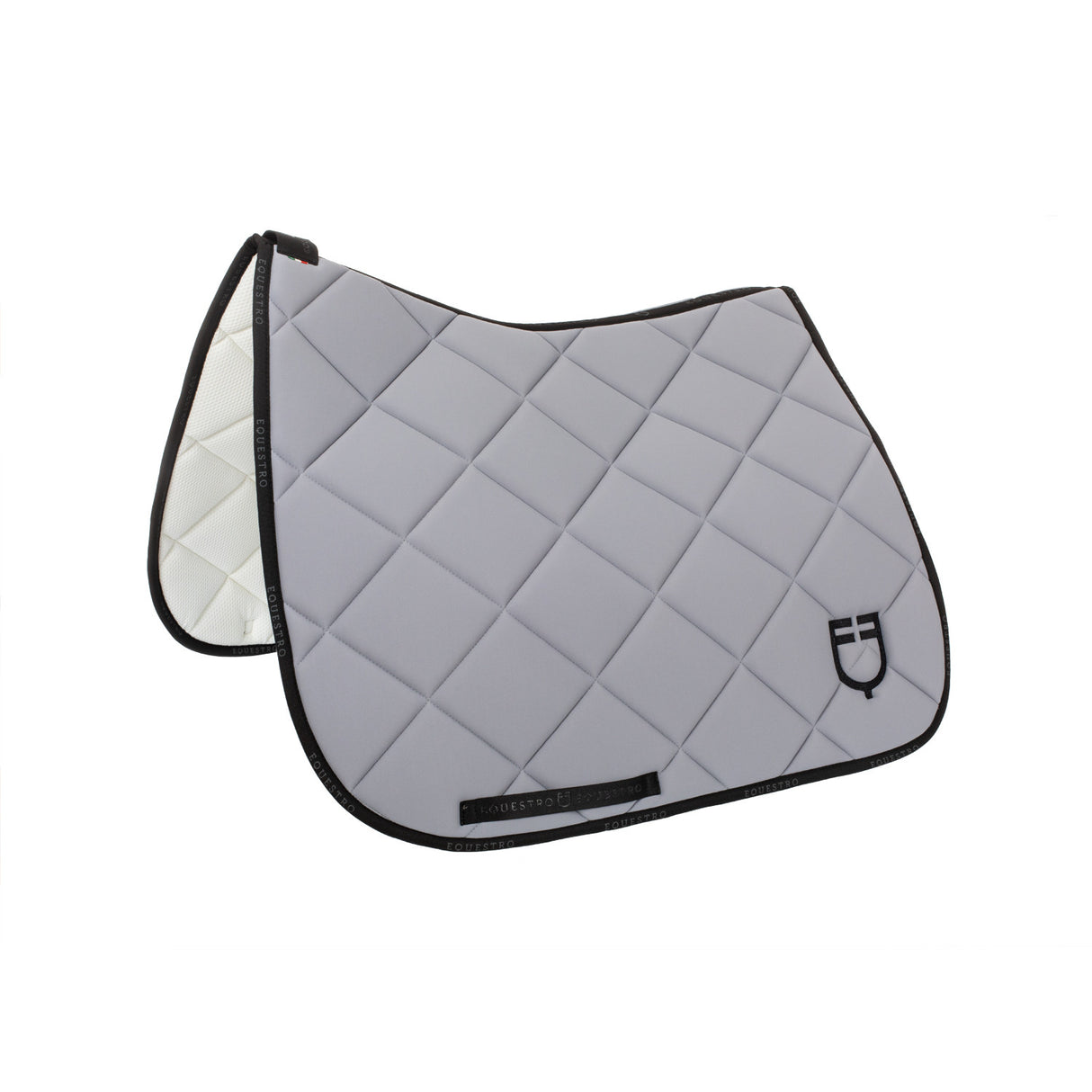 Dressage saddle pad technical fabric with logo