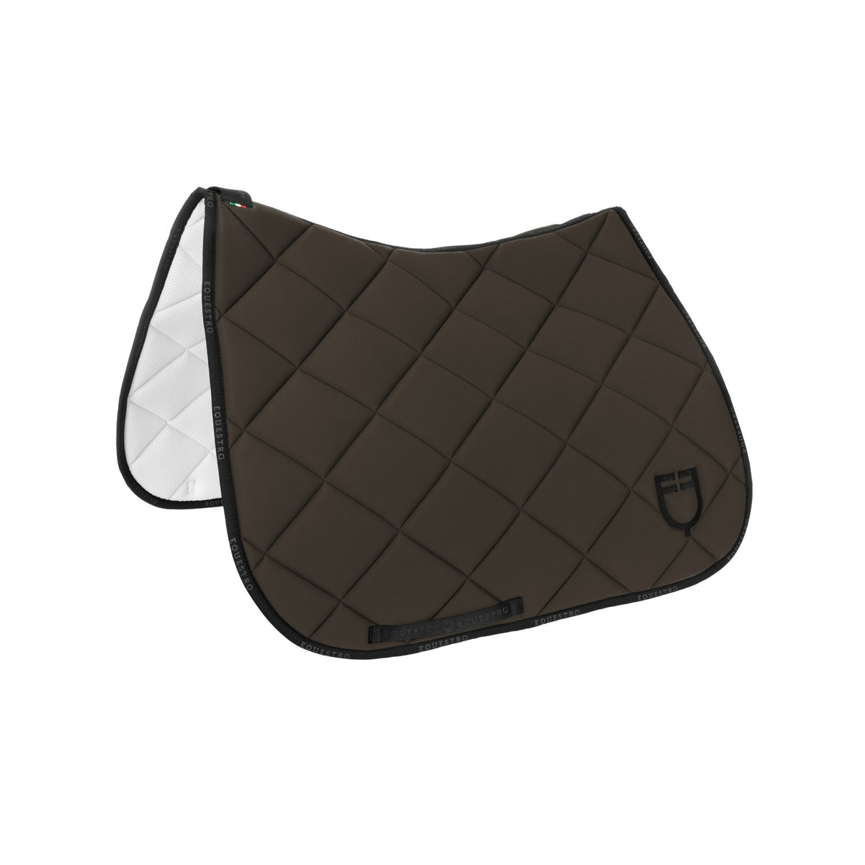 Dressage saddle pad technical fabric with logo