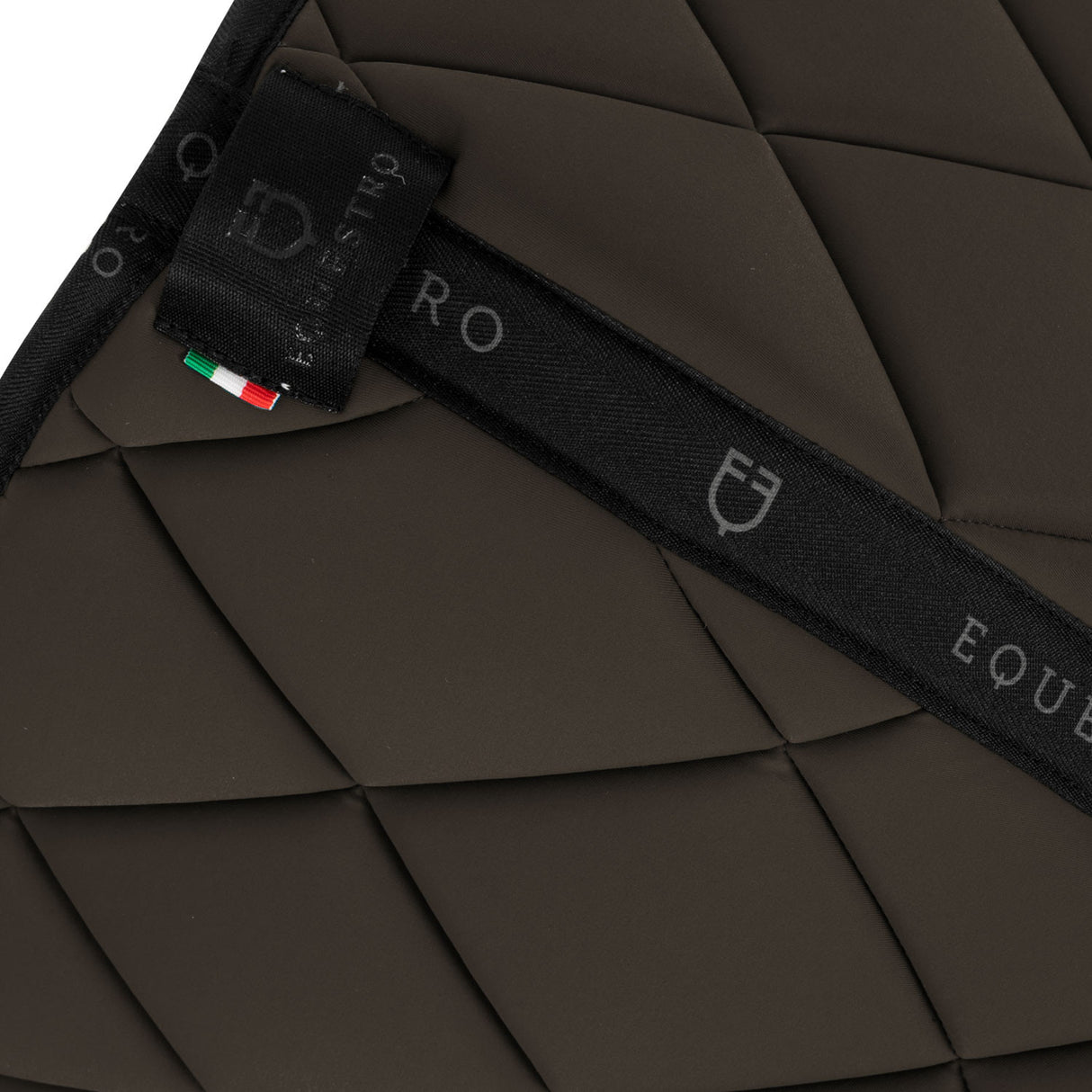 Dressage saddle pad technical fabric with logo