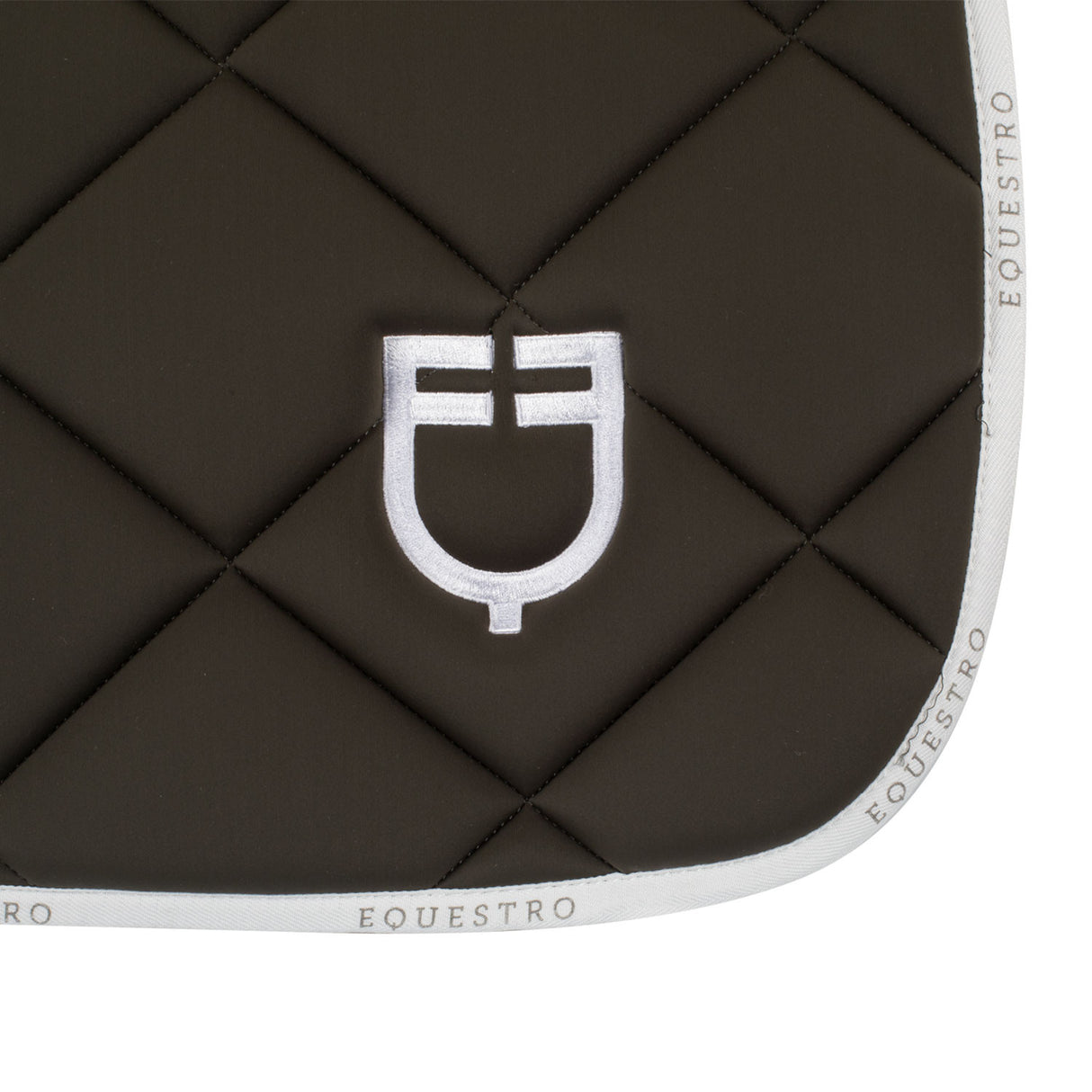 Dressage saddle pad technical fabric with logo