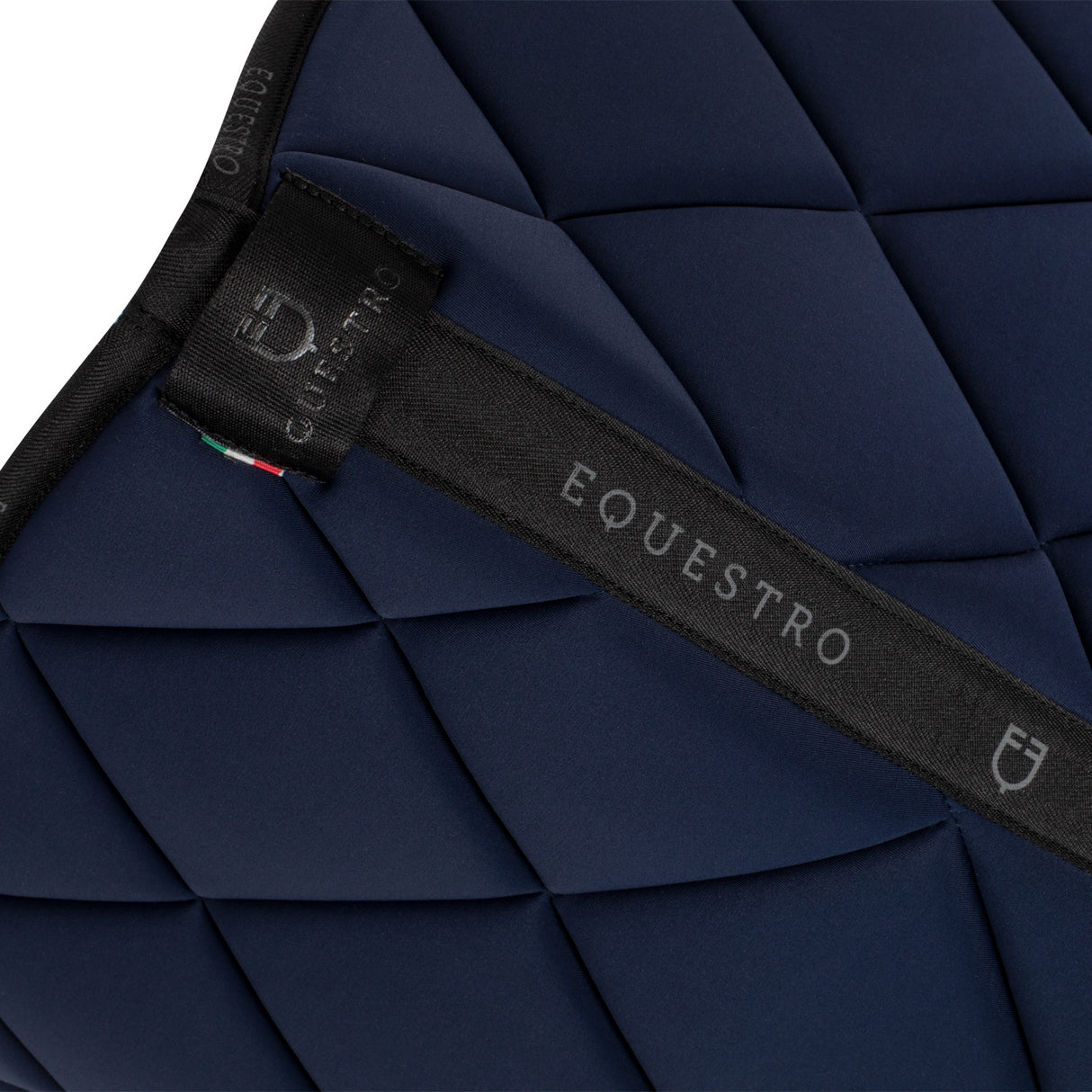Dressage saddle pad technical fabric with logo