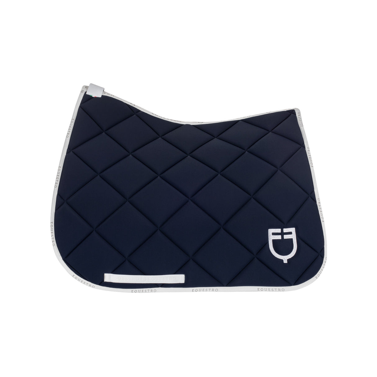 Dressage saddle pad technical fabric with logo