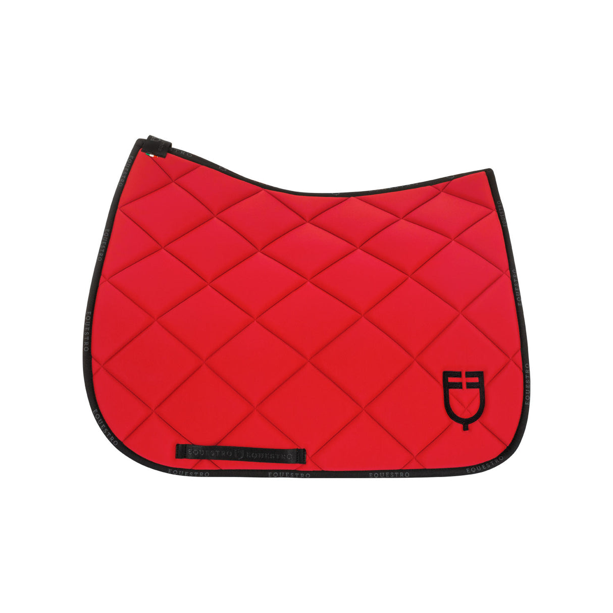 Dressage saddle pad technical fabric with logo