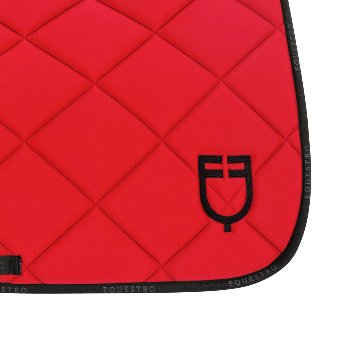 Dressage saddle pad technical fabric with logo