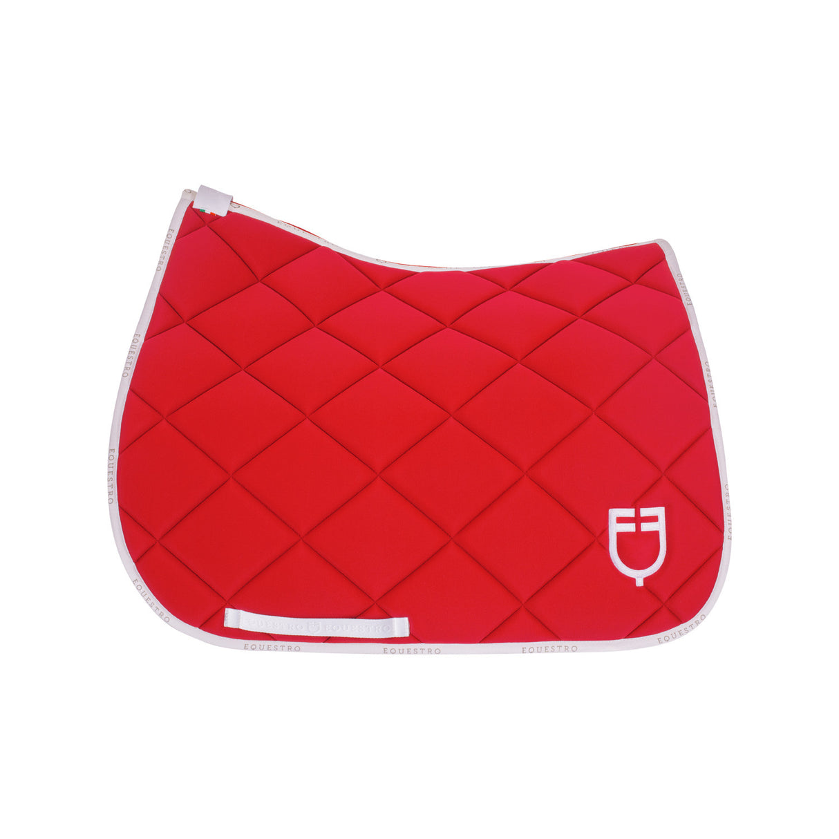 Dressage saddle pad technical fabric with logo