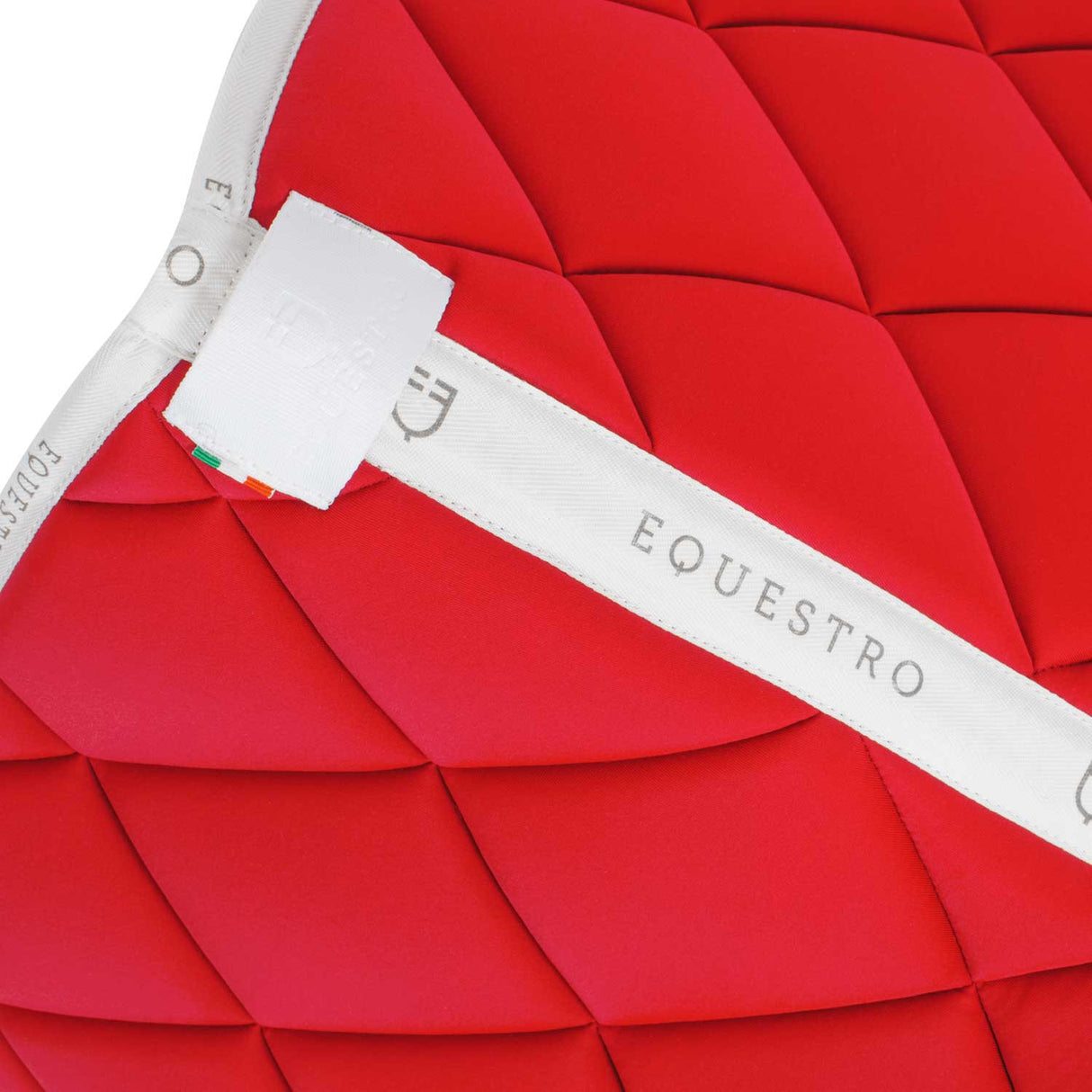 Dressage saddle pad technical fabric with logo