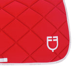 Dressage saddle pad technical fabric with logo