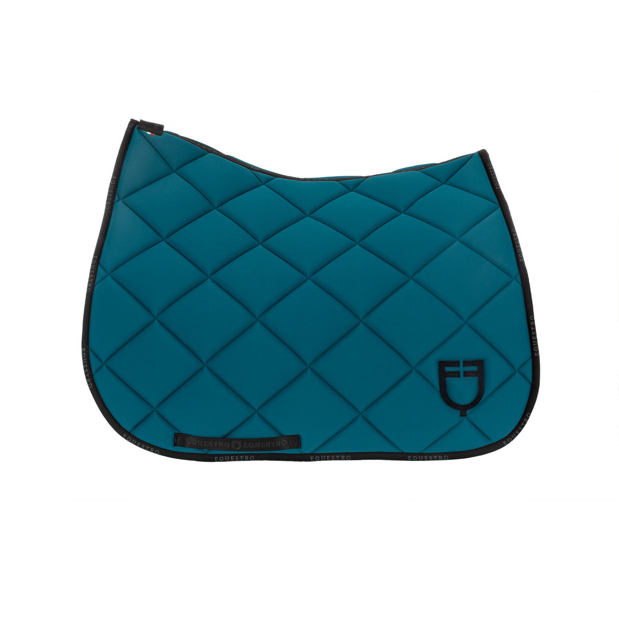Dressage saddle pad technical fabric with logo