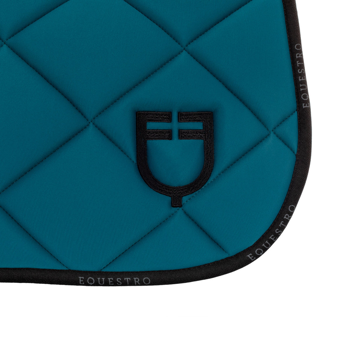 Dressage saddle pad technical fabric with logo