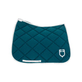 Dressage saddle pad technical fabric with logo
