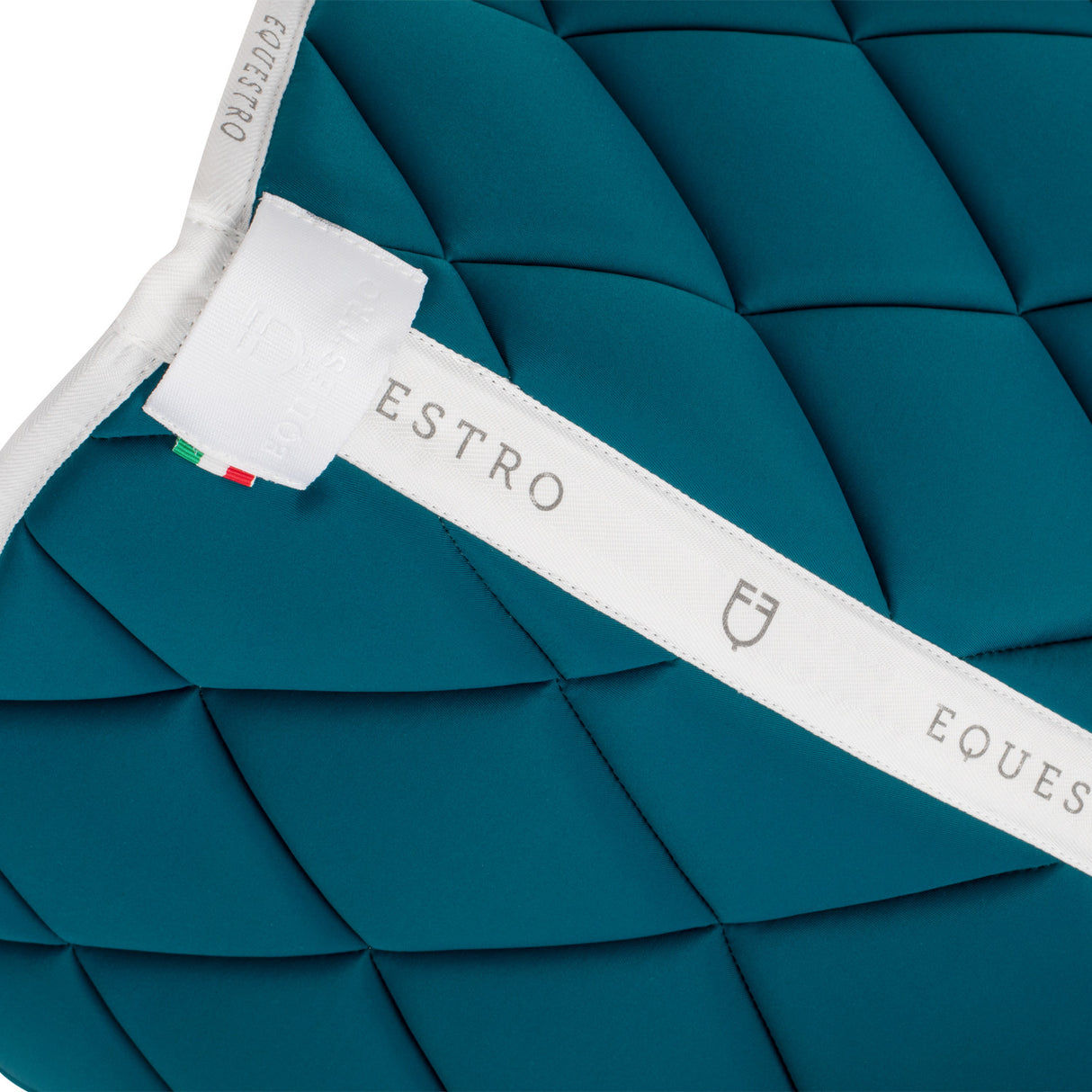 Dressage saddle pad technical fabric with logo