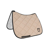 Dressage saddle pad technical fabric with logo