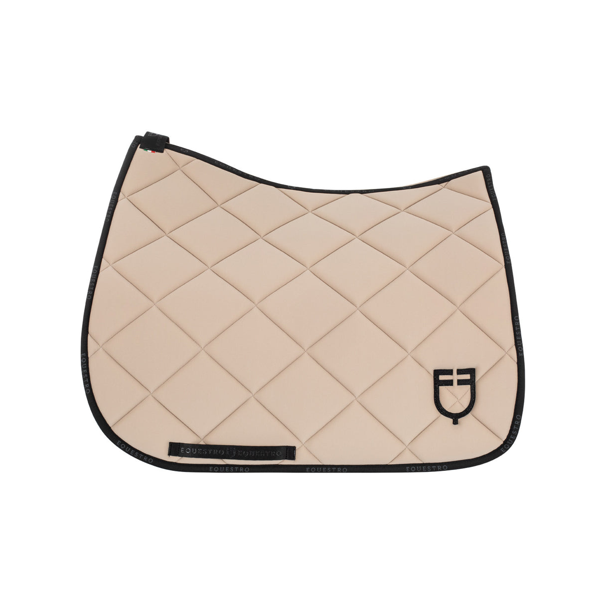 Dressage saddle pad technical fabric with logo