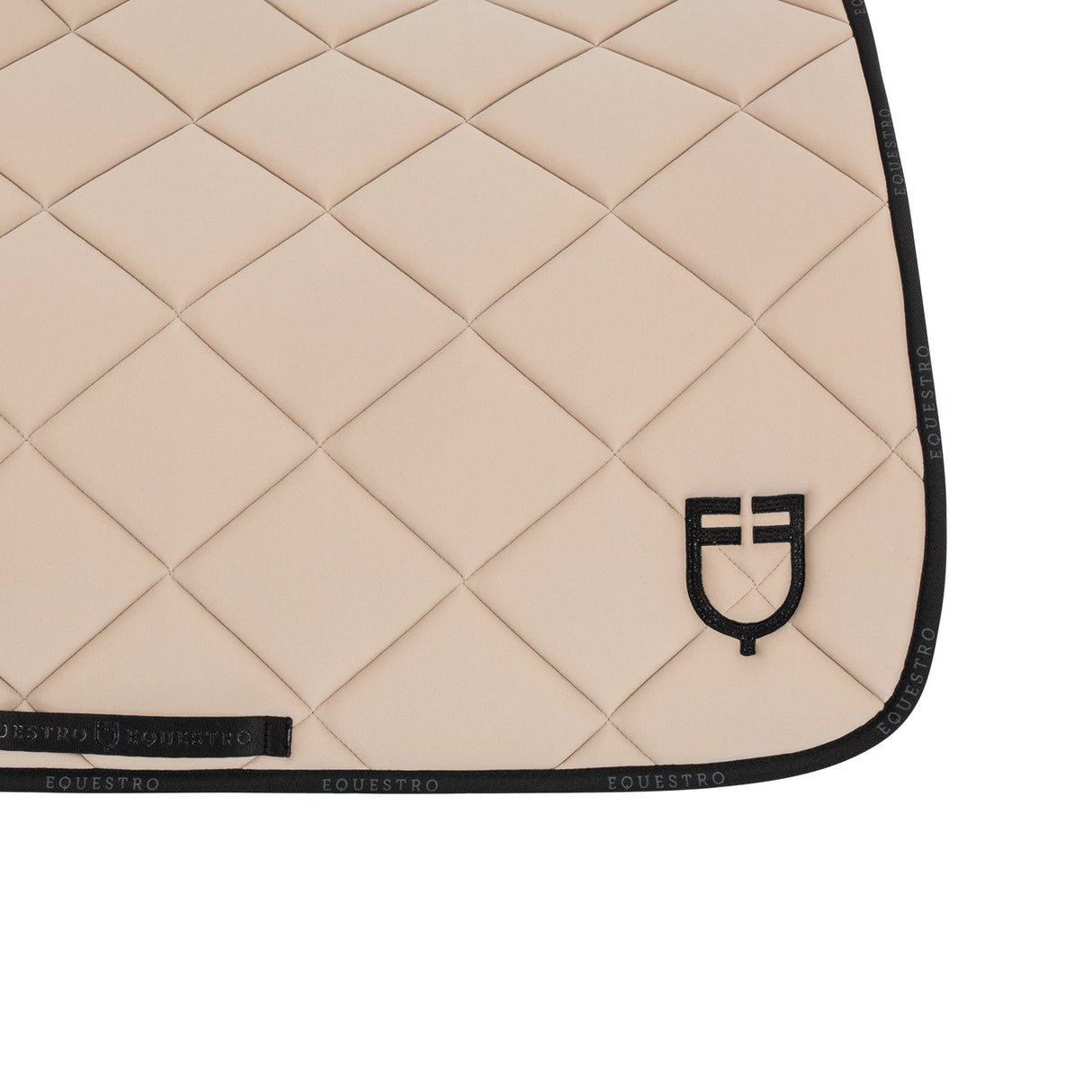 Dressage saddle pad technical fabric with logo
