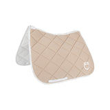 Dressage saddle pad technical fabric with logo