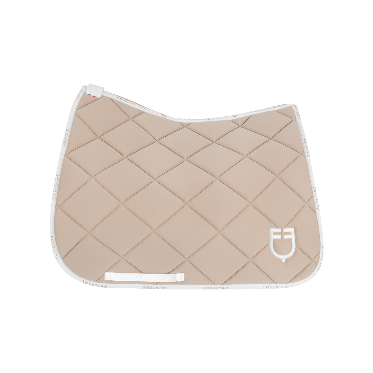 Dressage saddle pad technical fabric with logo