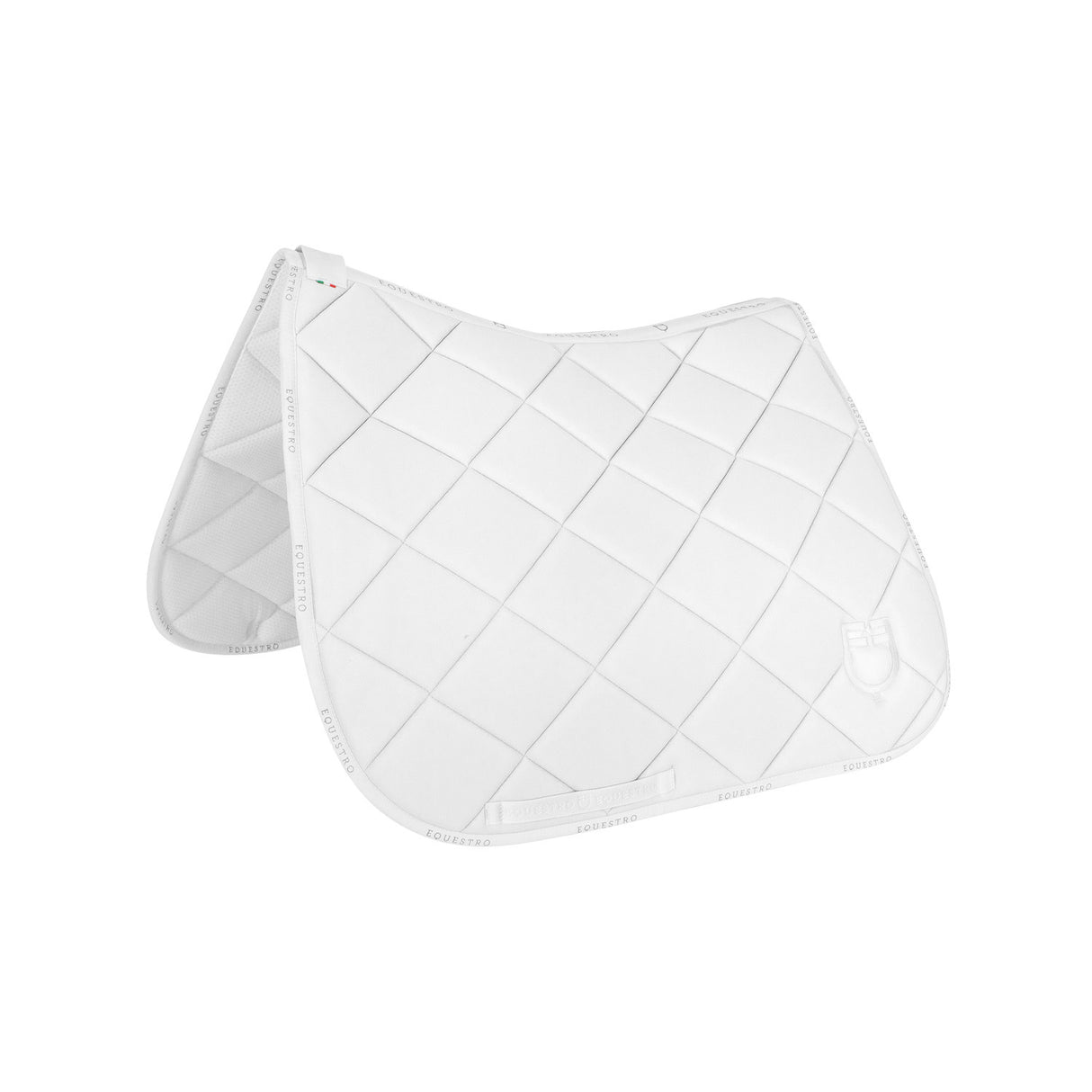 Dressage saddle pad technical fabric with logo