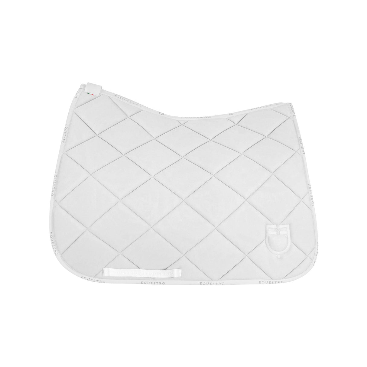 Dressage saddle pad technical fabric with logo