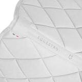 Dressage saddle pad technical fabric with logo