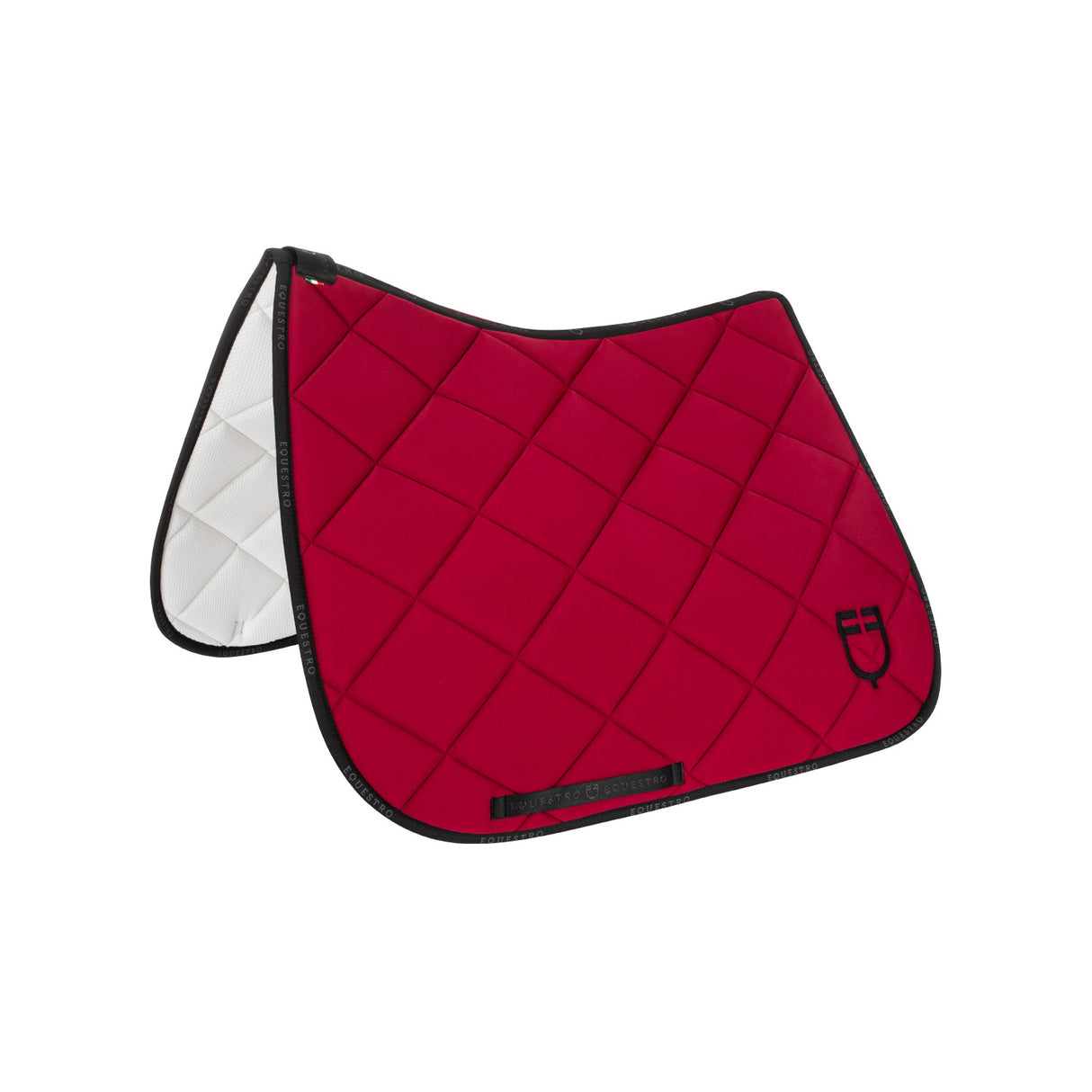 Dressage saddle pad technical fabric with logo