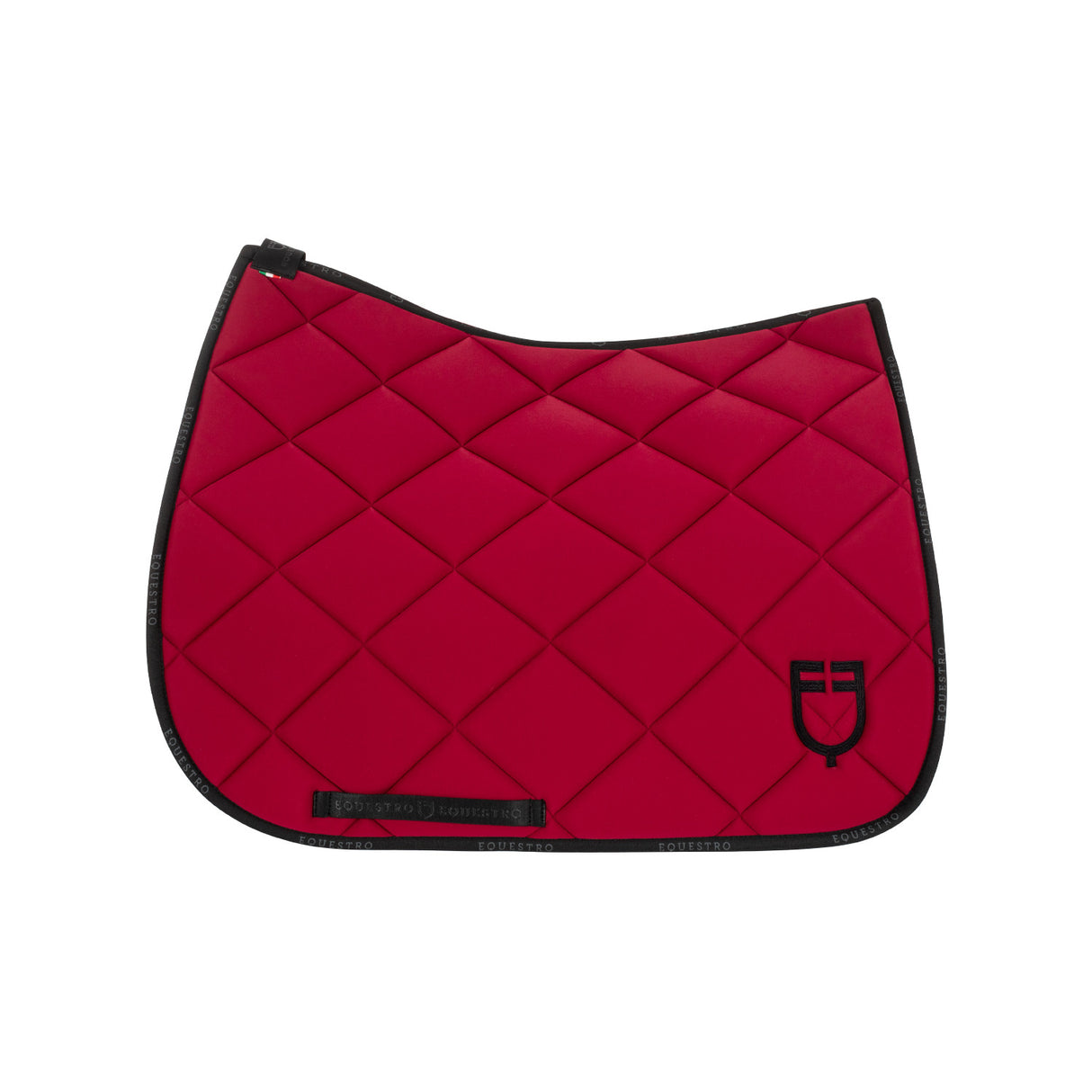 Dressage saddle pad technical fabric with logo